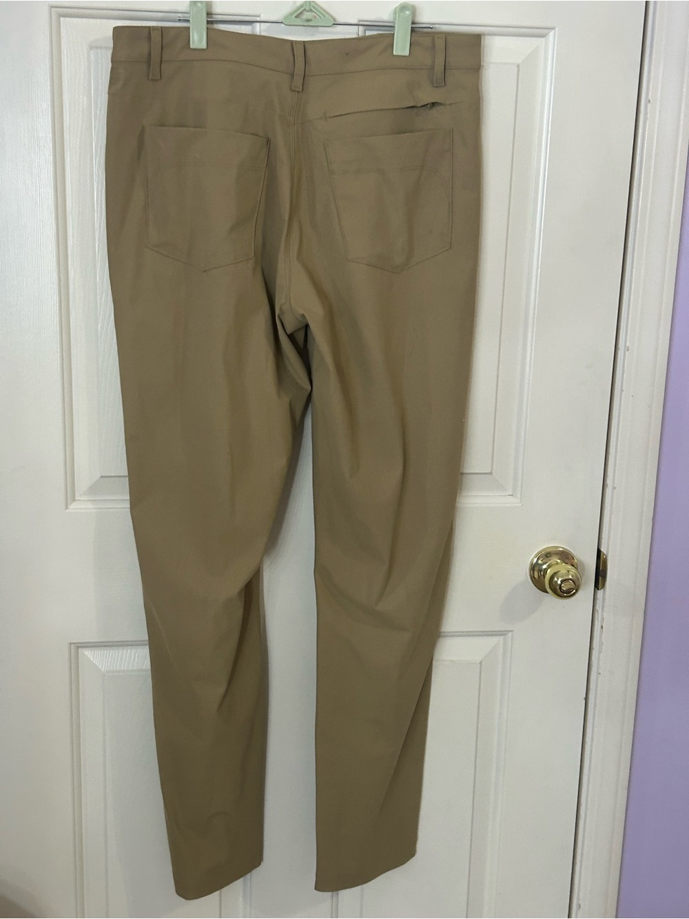 Fabletics The Don 5-Pocket Pant Dark Twill Khaki 34x34 Mens Pants - Picture 2 of 8